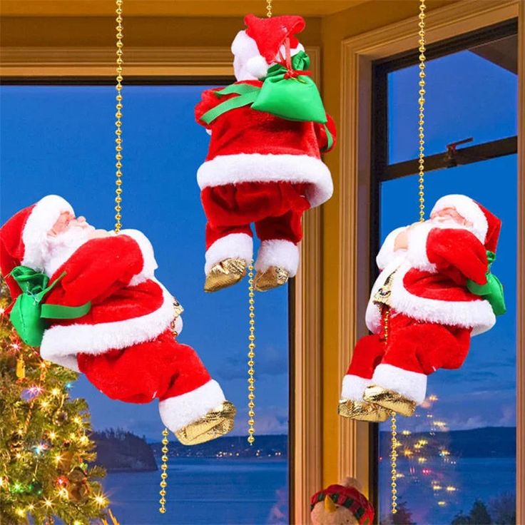 🎅2026 MEILLEUR CADEAU POUR LA FAMILLE🔥Jouets musicaux électriques grimpants au Père Noël